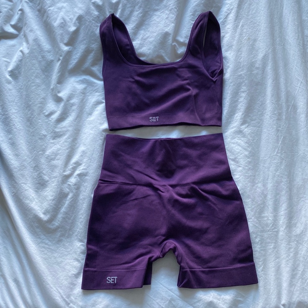 SET Active Purple Athletic Shorts